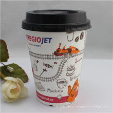 Copo de papel recentemente desenvolvido 7oz 8oz 9oz 10oz Hot Coffee Paper Cup